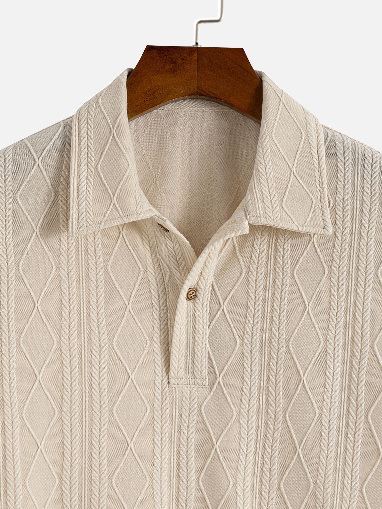 Oliver | Knitted Geometric Jacquard Polo