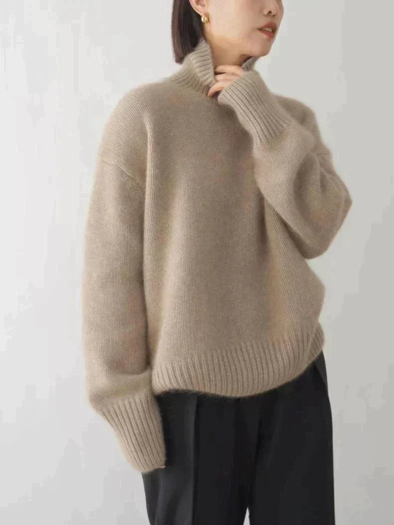 Lena™ – Comfortable, Knitted, Soft Turtleneck Sweater