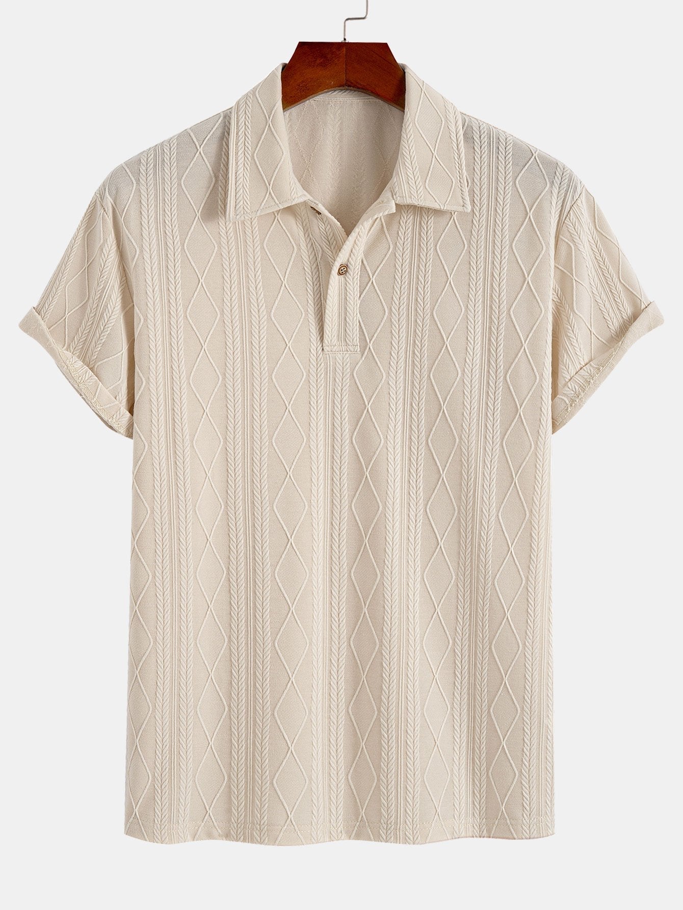 Oliver | Knitted Geometric Jacquard Polo