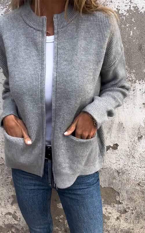 Odile™ - Zip-Knitted Jacket