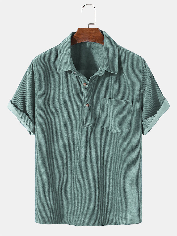 James | Solid Short Sleeve Basic Shirt